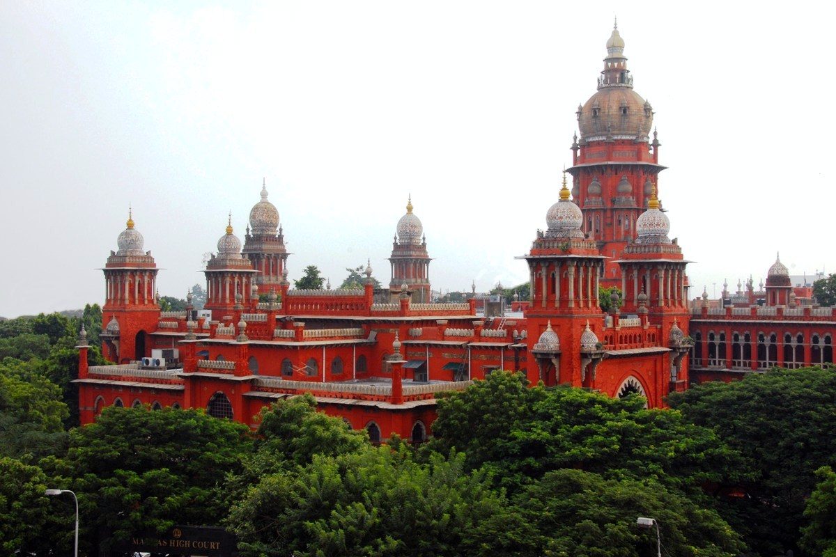 Madras High Court building in Chennai